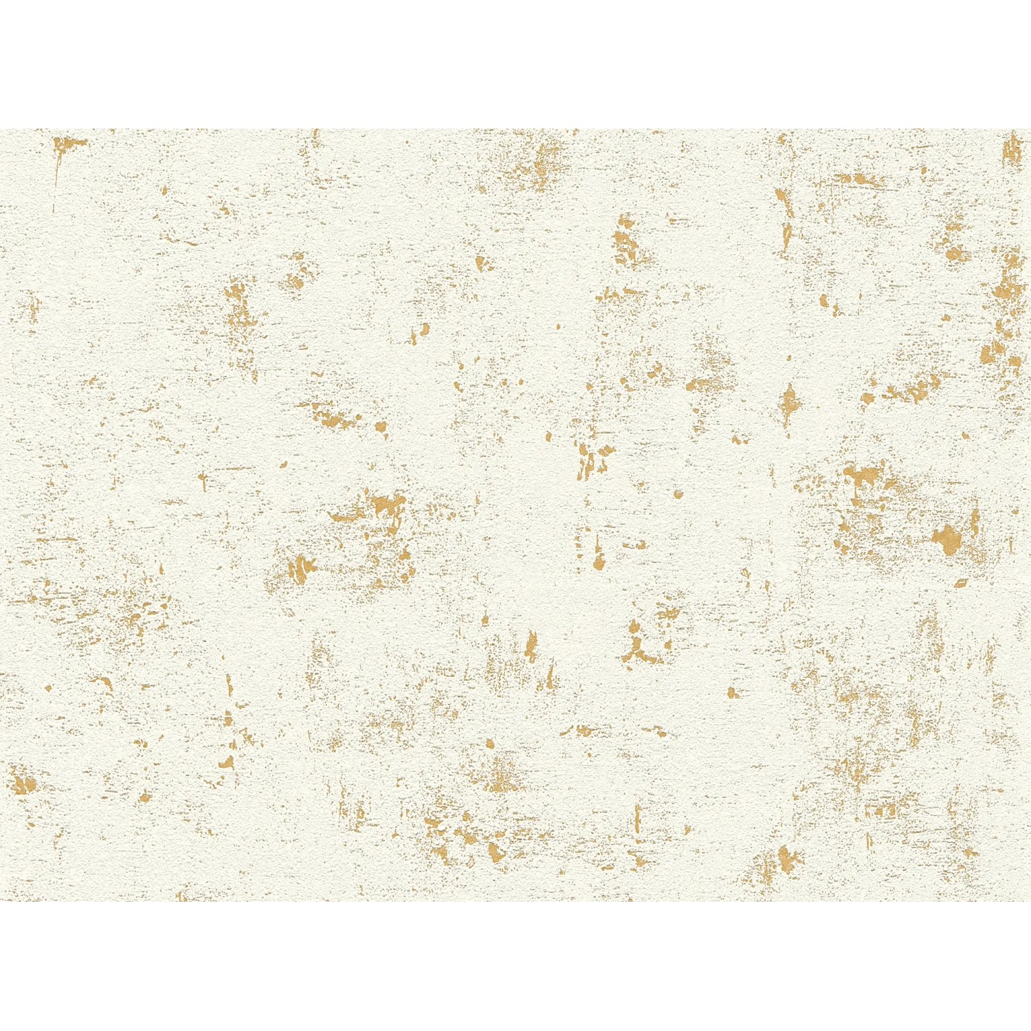 A.S. Création Vliestapete Trendwall Putz Used Creme-Gold mit Putzstruktur.
