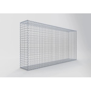 Gabiona Gabionenkorb, 100x200x30 cm, Maschenweite 5x5 cm, Drahtkorb für Einfassungen und Mauern.