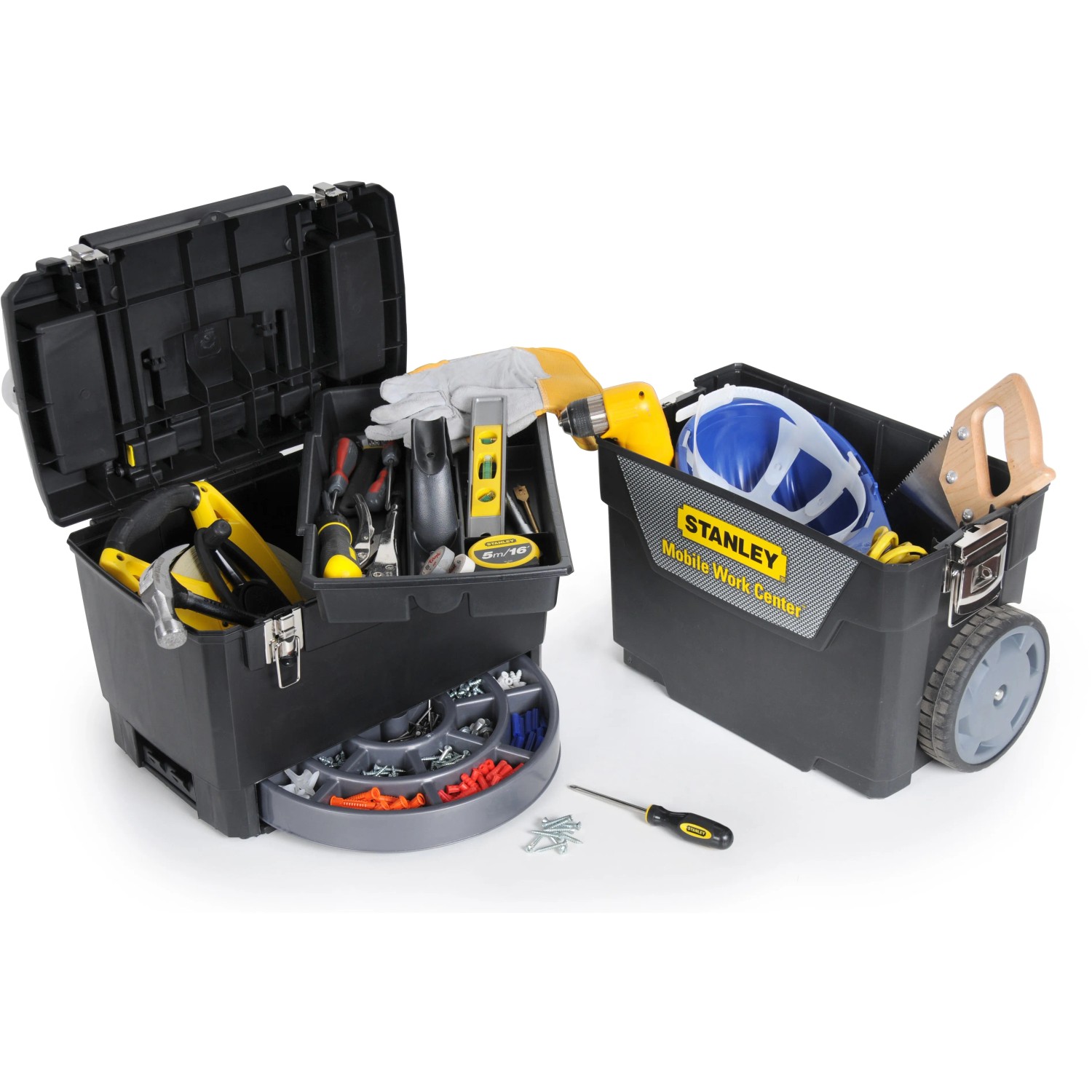 Stanley Werkstattwagen rollend 1-93-968 mit Werkzeug und Zubehör.