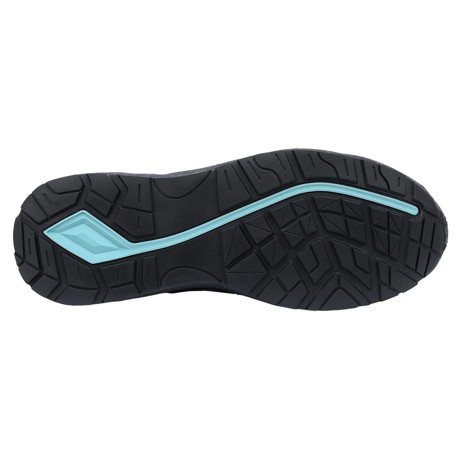 Sohle der New Balance Sicherheitsschuhe Logic BOA Womens S1 PL, schwarz-blau, Gr. 36.