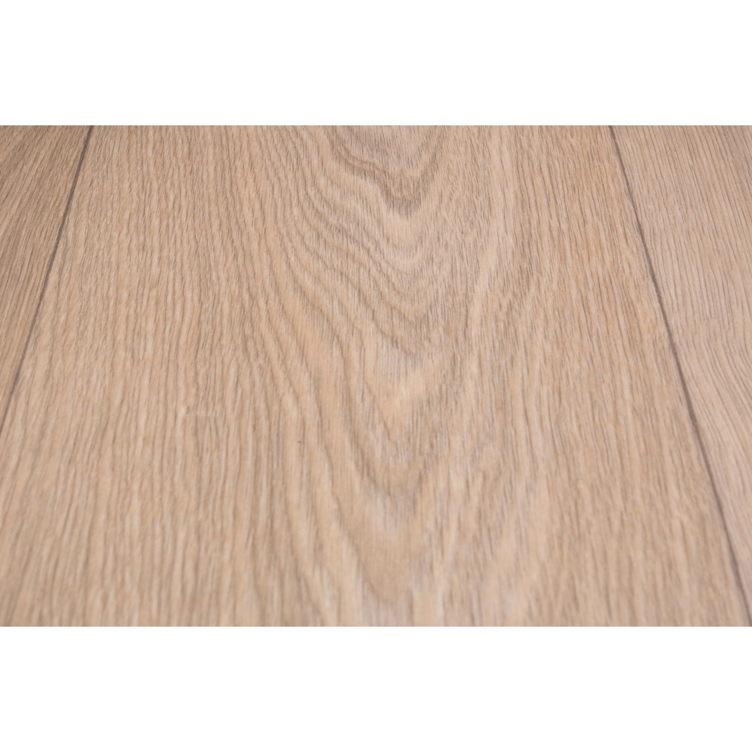 Detailansicht: Weißer PVC-Bodenbelag Fasting in Holzoptik, Meterware.