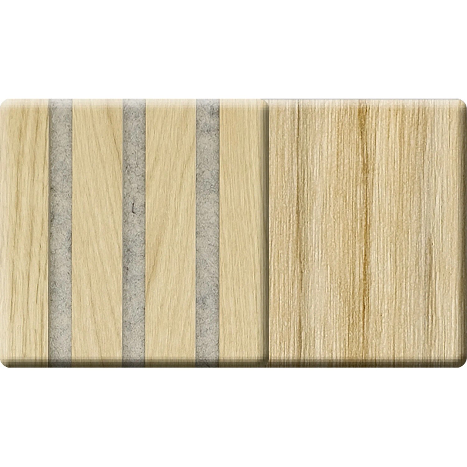 Kosche Akustikpaneel Eiche, furniert, 240x56cm. Holzpaneel zur Wand- und Deckenverkleidung.