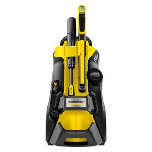 Kärcher K 5 Premium Power Control Hochdruckreiniger, schwarz-gelb, mit Zubehör.