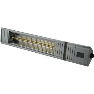 Heizstrahler Infrae 2000 W aus Alu mit Fernbedienung für Wand- oder Deckenmontage.