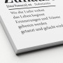 Pro Art Leinwandbild "Zuhause" 30x30 cm mit Definition und Spruch in Schwarz-Weiß.