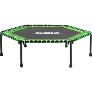 Salta Fitness Trampolin, Ø 128 cm, grün, mit Griffstange, für Indoor-Fitness.