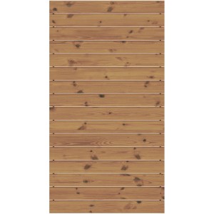 Halbelement Zaunfeld-Set System Rhombus Thermo-Holz 91 cm x 179 cm