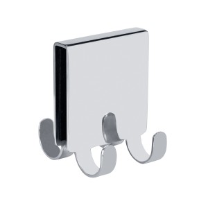 Glänzender Schöner Wohnen Doppel-Duschhaken Brola für Duschwände.