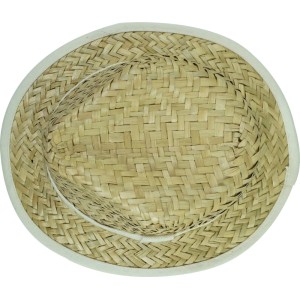Strohhut Männer Natural Band Weiß Gr. 59