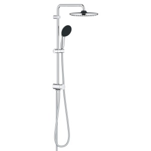 Grohe Vitalio Comfort 250 Flex Brauseset mit Kopf- und Handbrause, Chromoptik.