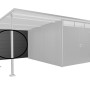 Biohort Rückwand für Seitendach zu AvantGarde Gr. L Dunkelgrau-Metallic_4