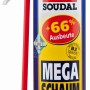 Soudal Megaschaum 500ml B2 Dose mit Adapter, geeignet für PU-Schäumarbeiten.