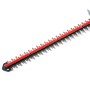 Messerbalken der Einhell Akku-Heckenschere Arcurra 18/55, rot und silberfarben.