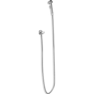 Verchromtes baliv Bidet-Handbrauseset HBR-30.290 mit Brause, Schlauch und Wandhalterung.