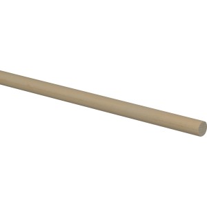 Glatter Rundstab aus Buche, 16 mm x 1000 mm, ideal für Bastelarbeiten.