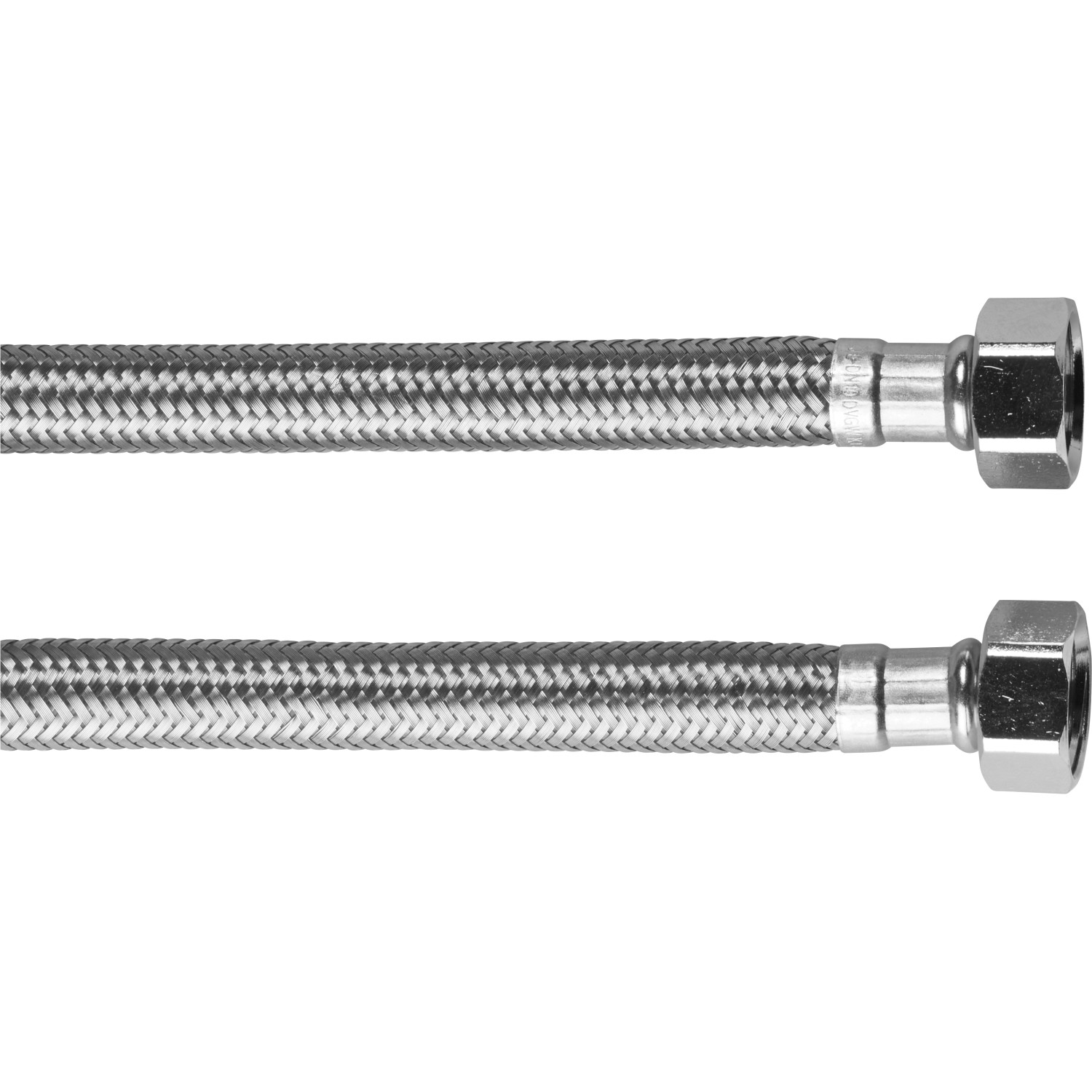 Stabilo-Sanitaer Panzerschlauch 1/2 Zoll 80cm - Edelstahl Mit Bogenanschluss