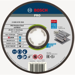 Bosch X-Lock Trennscheibe Expert for Inox + Metal AS 60 T INOX BF Ø 125 mm