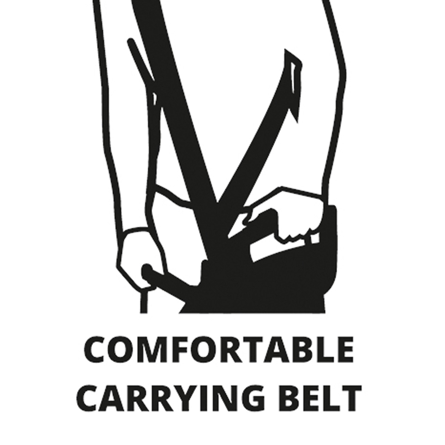 Abbildung eines komfortablen Tragegurts für den Einhell Elektro-Laubbläser/-sauger.