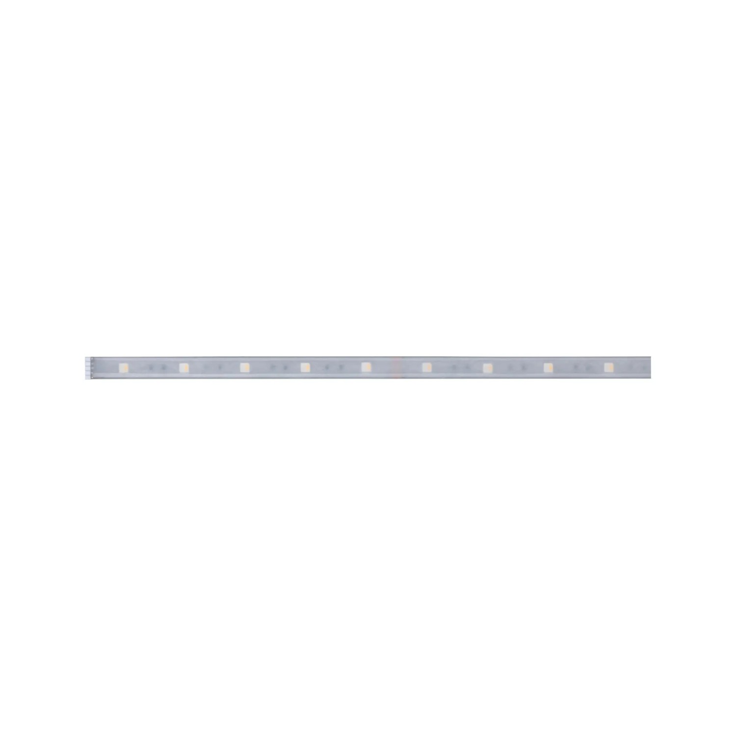 Paulmann MaxLED 250 RGBW LED-Stripe, 1m, silberner Kunststoff, IP44, 3000K, zur flexiblen Raumbeleuchtung.
