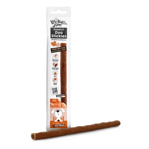 Lucky Jim DuoStickies Hunde-Belohnungssnack Huhn & Pute, softe Konsistenz.