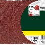 Bosch Schleifblatt-Set, 25 Stück, Körnung K60, Ø 125 mm, für Exzenterschleifer.