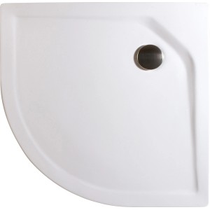 Schulte Duschwannen-Set Extraflach Viertelkreis 80 cm x 80 cm Alpinweiß