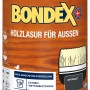 Dose Bondex Holzlasur für Außen, Farbton Anthrazit, 750ml. Holzschutz für Zäune, Fenster und mehr.
