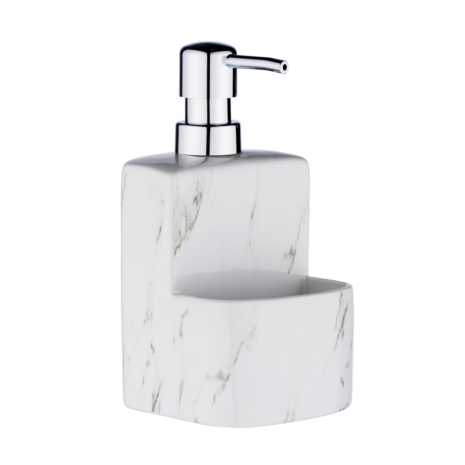 Wenko Spülmittelspender Festival Marmor Weiß 380 ml_4