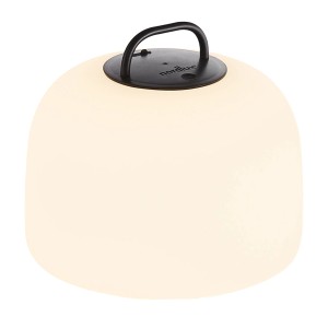 Nordlux Kettle Akku-Pendelleuchte, schwarz, Ø 22,5 cm, für den Außenbereich.