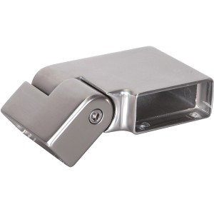 Gelenk Aluminium 0-45° mit Winkel 90° für Aluminiumhandlauf, Detailansicht.