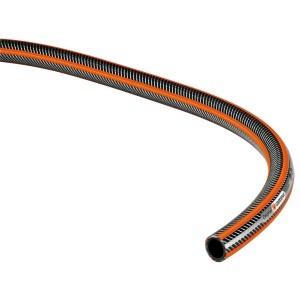 Gardena Premium SuperFlex Gartenschlauch 1/2 Zoll, 20 m, orange-schwarz, flexibel und formstabil.