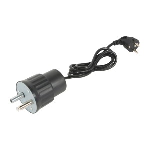 Elektro-Grillmotor mit Kabel und Stecker für gleichmäßiges Grillen.