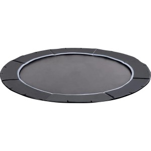 Schwarzes Exit Toys Dynamic Sports Bodentrampolin, Ø 305 cm, ohne Netz.
