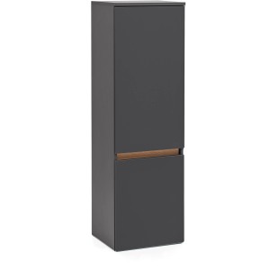 Held Möbel Midischrank Trient, 40 cm, matt Grau-Wotaneiche, Bad-Hängeschrank.