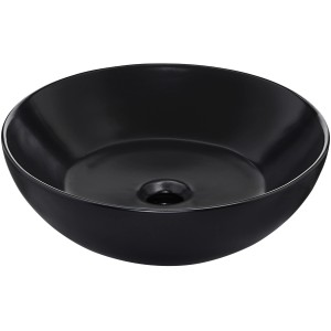 Schöner Wohnen Aufsatz-Waschbecken Beco 38 cm Schwarz Matt