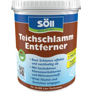 Söll Teichschlamm Entferner 1kg im Eimer. Effektive Teichreinigung für klares Wasser.