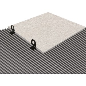 LUX Nivellierhilfe Systemclips 1,5 mm für Fliesen, Detailansicht.