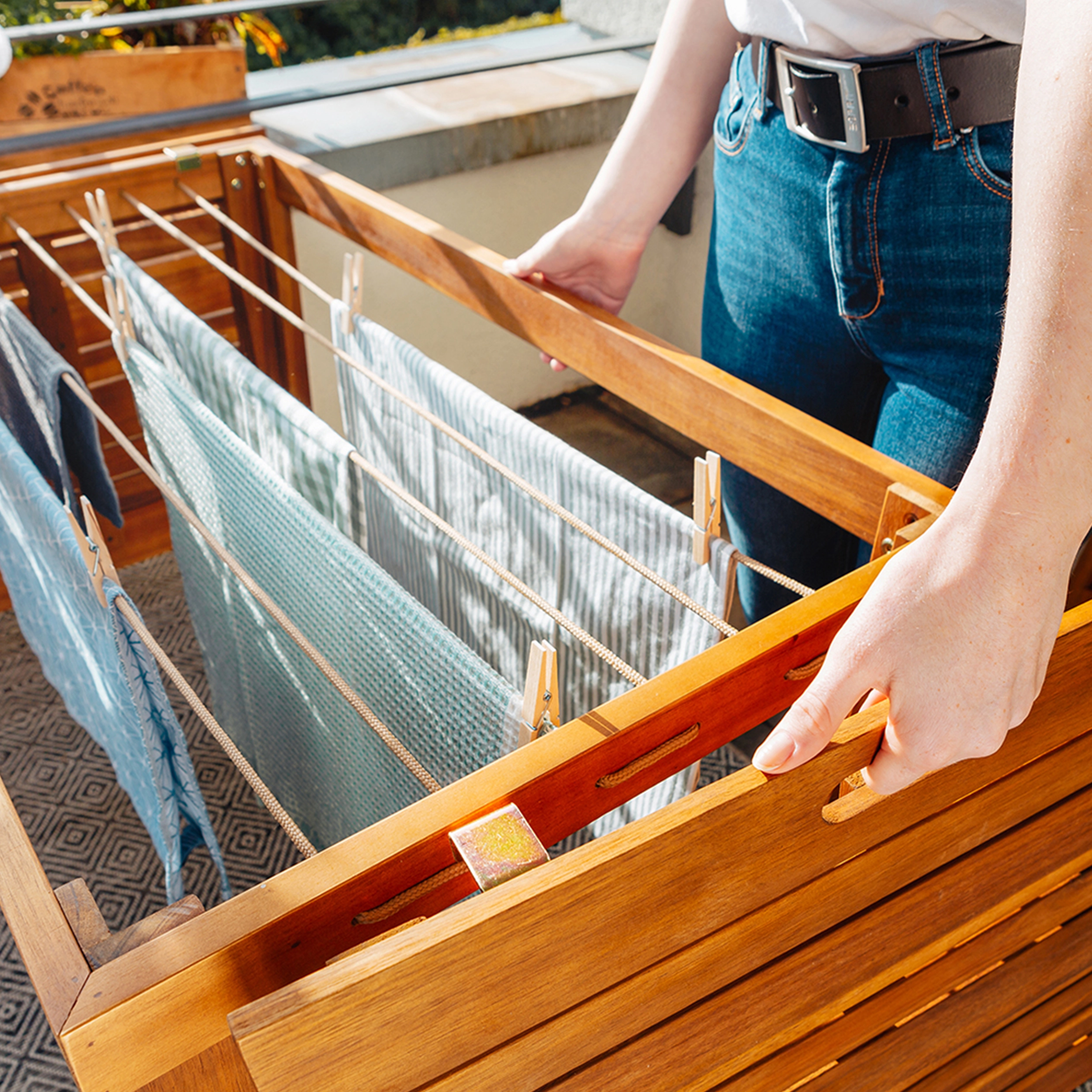 Balkonmöbel-Set Grenora 3-teilig FSC® Natur kaufen OBI bei Holz