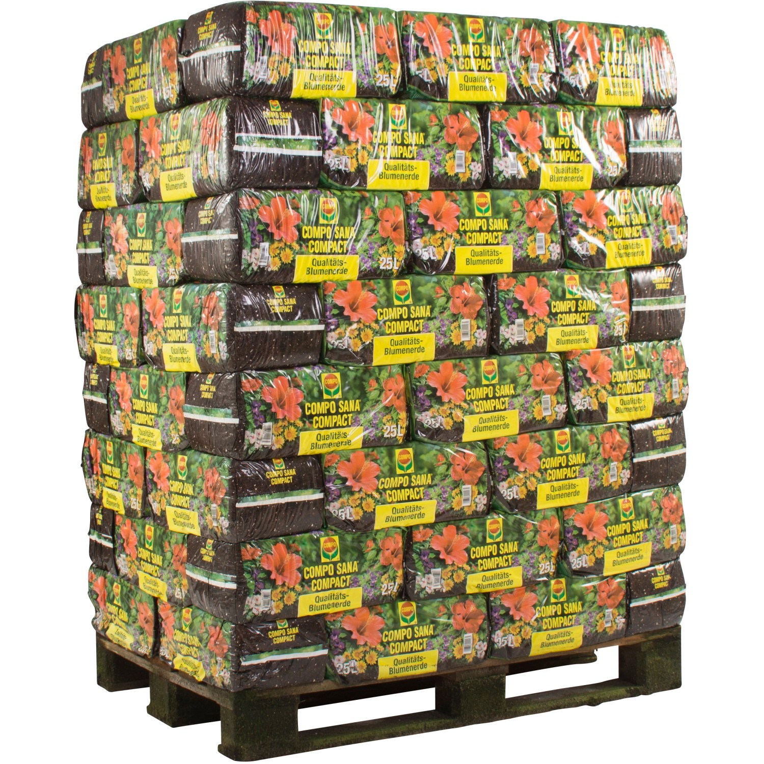 Compo Sana Compact QualitätsBlumenerde 2.400 l (96 x 25 l)1 Palette