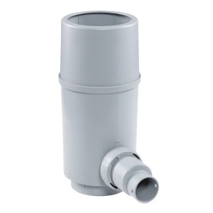 Garantia Fallrohrfilter Regendieb Pro, grau, für Regentonnen & Wasserzapfstellen.
