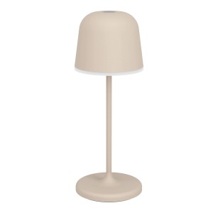 EGLO MANNERA-S LED Akku Tischleuchte, sandfarben, mit Touch-Funktion und Erdspieß für den Außenbereich.