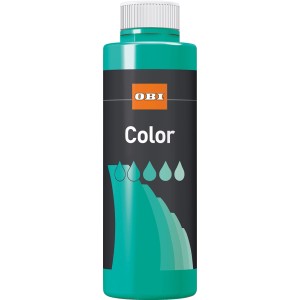 OBI Color Voll- und Abtönfarbe Mint matt, 500 ml Flasche.