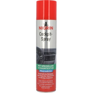 Nigrin Cockpit-Spray Meeresbrise, 400ml, zur Reinigung und Pflege von Kunststoffen im Auto.