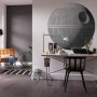 Selbstklebende Star Wars Fototapete "Todesstern" (127x127 cm) im modernen Wohnraum.