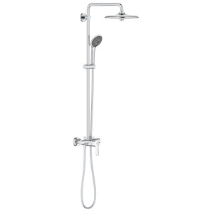 Grohe QuickFix Duschsystem Vitalio Joy 260 mit Kopf- und Handbrause, Einhandmischer, Wandmontage.