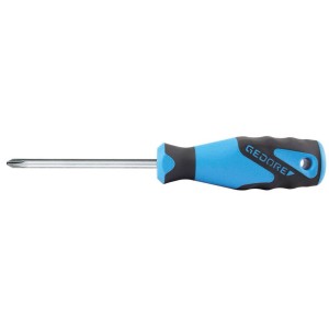 Gedore 3K-Schraubendreher 2160 PH 2 Kreuzschlitz mit blau-schwarzem Griff.