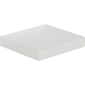 Quadratischer, weißer Regalboden Carlton, 23,5x23,5 cm, für Wandmontage.