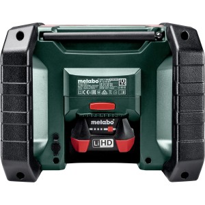 Metabo Akku-Baustellenradio R 12-18 BT Solo, robustes Radio mit Bluetooth und digitalem DSP-Tuner.