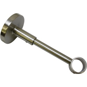 Gardinia Träger Chicago, Edelstahloptik, 12 cm, für Stilgarnituren mit 20 mm Durchmesser.