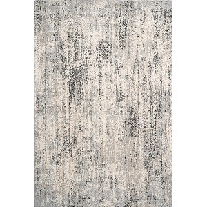 Grauer Kurzflorteppich Salsa mit 3D Optik, 120x170 cm.